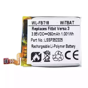 Vaihto akku Fitbit Versa 3,LSSP352325