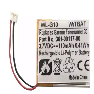 Vaihto akku Garmin Approach S40,Forerunner 30,361-00117-00