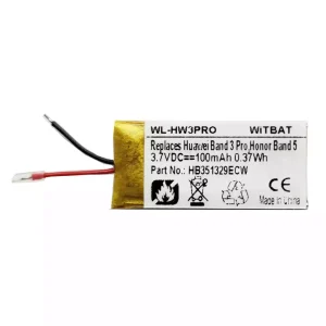 Vaihto akku Huawei Band 3 Pro,Honor Band 5,HB351329ECW