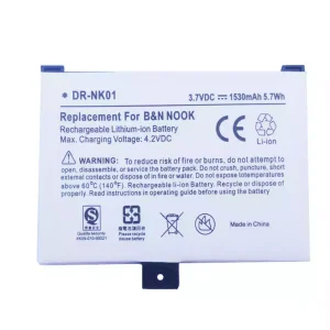 Vaihto akku Barnes & Noble NOOK BNRV100 BNRB1530,BNRZ1000,BNRB454261