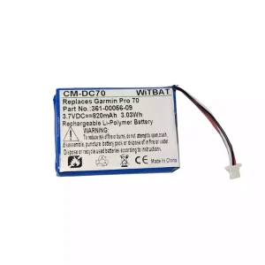 Vaihto akku Garmin Pro 550,Pro 70, PT 10, PT 5, TB 10