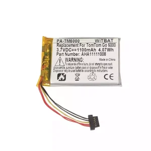 Vaihto akku TomTom Go 5000,Go 5100,Go 6000,Go 6100,Go 9000,AHA11111008