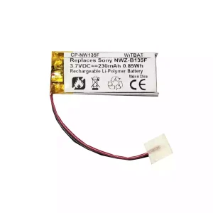 Vaihto akku SONY Walkman NWZ-B133F,NWZ-B135,NWZ-B142F,NWZ-152F,NWZ-B162F,NWZ-B172F,NWZ-B173F,NWZ-B183F