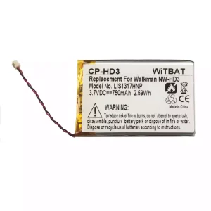 Vaihto akku SONY LIS1317HNP,1-756-493-12