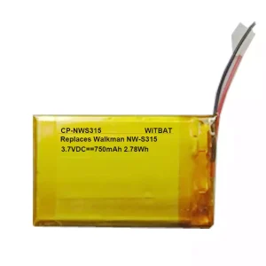 Vaihto akku SONY Walkman NW-S313 NW-S315,AHB303450