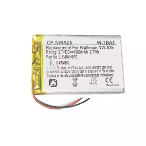 Vaihto akku SONY NW-A25,NW-A26,NW-A27,LIS1494HEPC