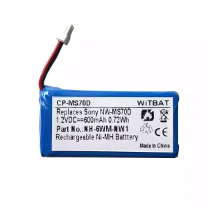Vaihto akku SONY Walkman NW-MS70D,NW-MS90D,NH-6WM-NW1