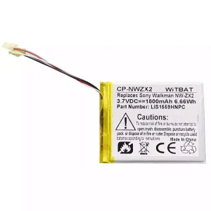Vaihto akku SONY NW-ZX2,LIS1559HNPC