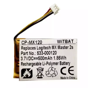 Vaihto akku Logitech AHB572535,533-000120