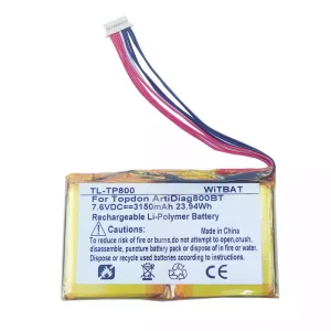 Vaihto akku Topdon ArtiDiag800BT,PC944755-2S1P