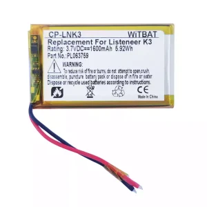 Vaihto akku Listener K3